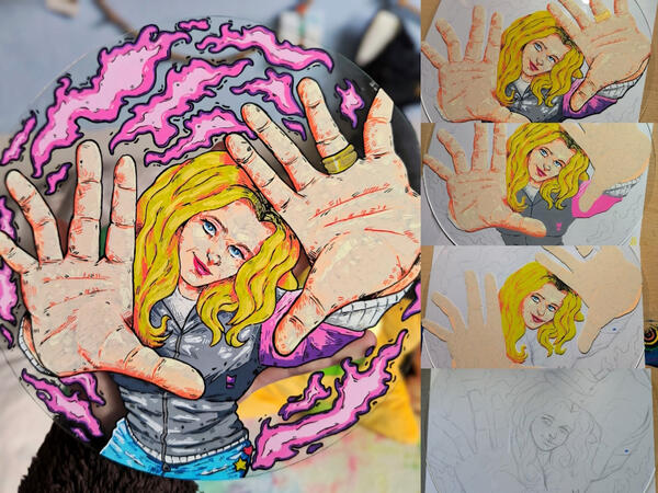 Posca on Glass